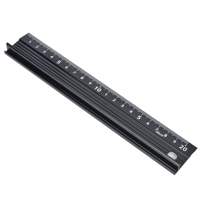 L-förmiges Schneidelineal Aus Aluminiumlegierung, Gerades Lineal Aus Aluminiumlegierung, L-förmig, 20 Cm
