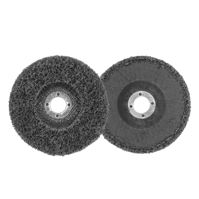 Schwarze Diamantpolier-/schleifscheiben (10 Cm Durchmesser) Für Winkelschleifer, Zum Reinigen, Entrosten, Abbeizen Von Farbe Und Zum Entlacken Von Holz, Metall Und Fiberglas. 5er-packung.