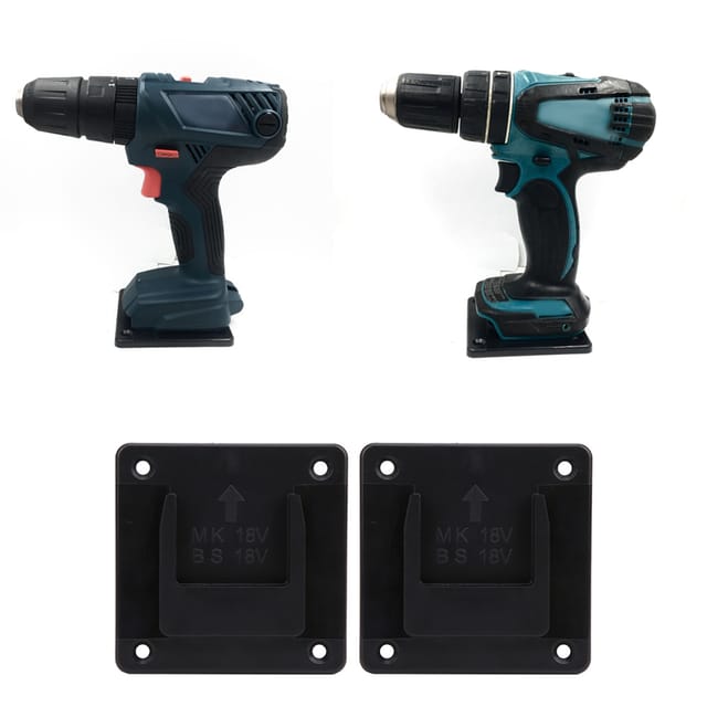 Verkauf Im 2er-pack. Kompatibel Mit Makita 18v/bosch 18v Elektrowerkzeugen, Zur Wand-, Regal- Und Anderen Festmontage. Schwarz.