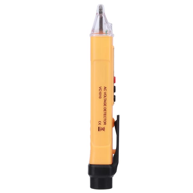 Aneng Vc1010 Digitaler Strom- Und Spannungsprüfer, Berührungsloser Stifttester, Ac12-1000v Strommessstift (gelb + Schwarz)