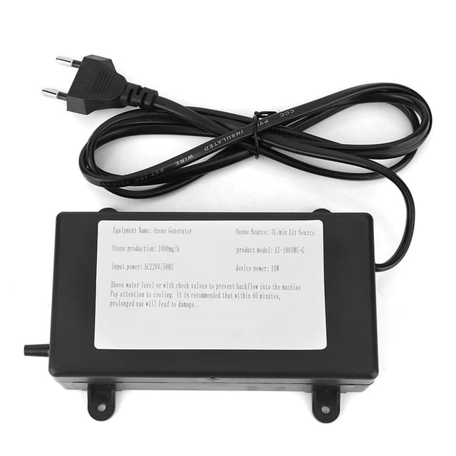 Tragbarer Ozongenerator 1000 Mg Zur Desinfektion Und Reinigung Von Wasser Und Luft (europäischer Standard 220 V).