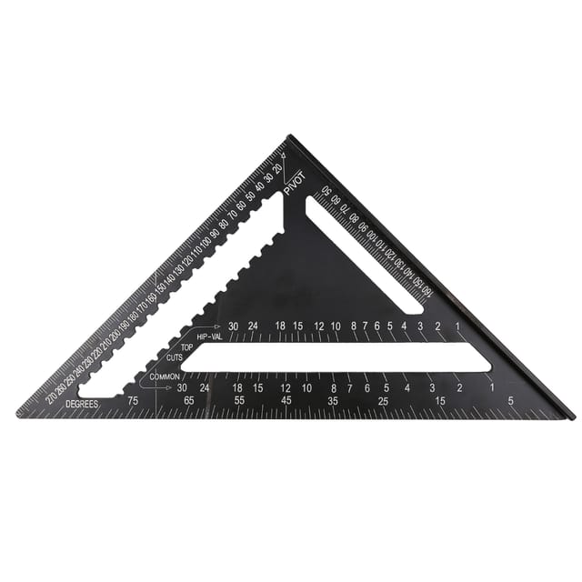 12-zoll-profil Aus Schwarzem Aluminium (metrisch) Mit Schwarz Eloxierter Dreieckplatte