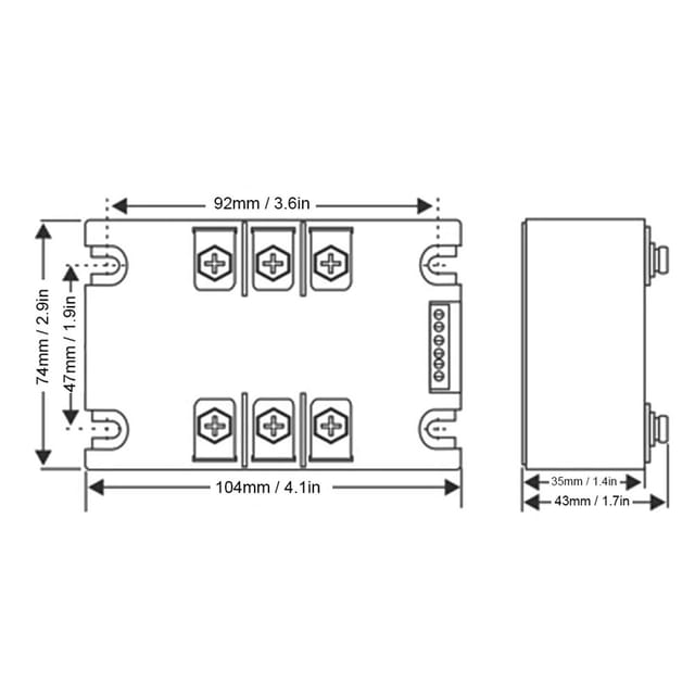 Optisches Sanftanlaufmodul Ssr-100wa-r Auf Kupferbasis Für Einphasen- Und Zweiphasenmotoren