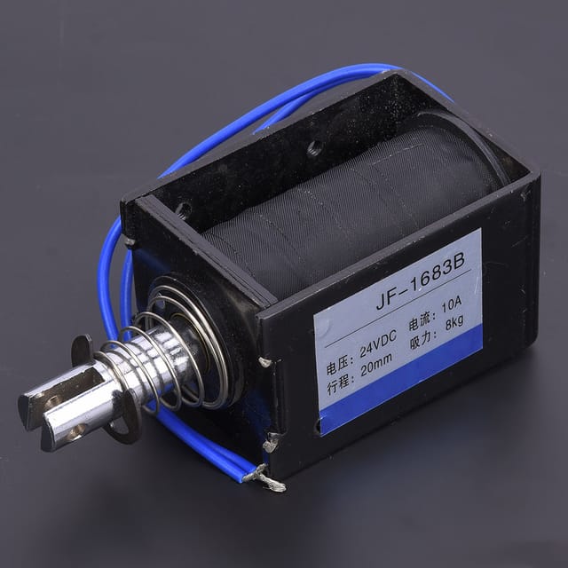 Gleichstrom-zug-elektromagnet Jf-1683b: Saugkraft 78,4 N, 24 V Dc, Hub 20 Mm.