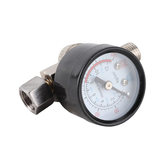 Einstellbarer Miniatur-luftdruckregler (1/4 Zoll), Manometer, Hvlp-farbpistole, Druckluftwerkzeug