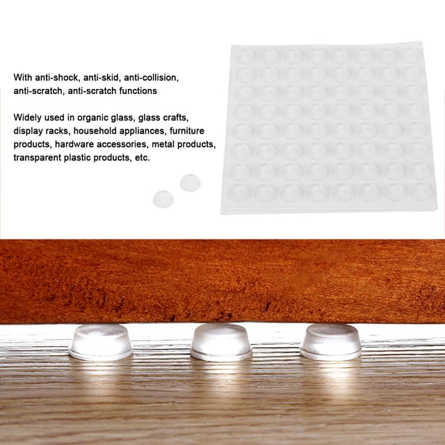 Selbstklebendes, Verschleiß- Und Druckbeständiges Transparentes Silikonpad, 12 X 4 Mm