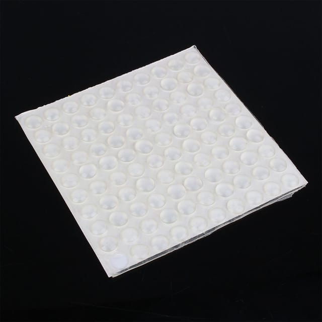 Transparente Silikon-klebepads / Verschleißfeste, Stoßdämpfende Und Rutschfeste Pads / Halbkreisförmige Antikollisionspads Aus Gummi, 8 X 2,5 Mm, 100 Stück/bogen