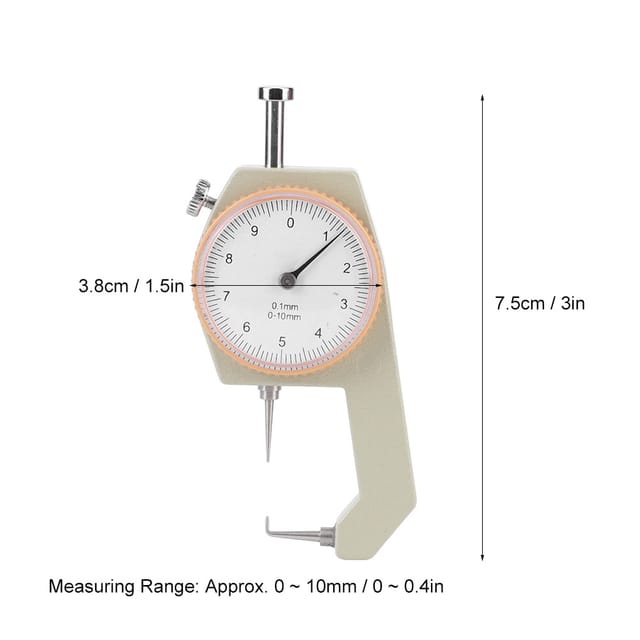 Tragbares Präzisionsdickenmessgerät, 0–10 Mm Mikrometer, Werkzeugbiegespitze