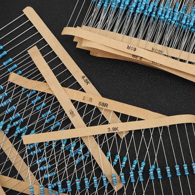1/4w Metallfilmwiderstände, 64 Modelle, 1r-10mω, Gängige Modelle, Je 20 Stück, 1280 Stück Pro Schachtel.