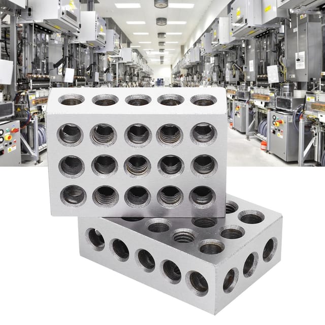 Hochpräziser 1-2-3 0,0002" Machinist 123 Block Mit 23 Lochpassung, Standard In Zoll, Ausschließlich Erhältlich Aus Überseelagern.