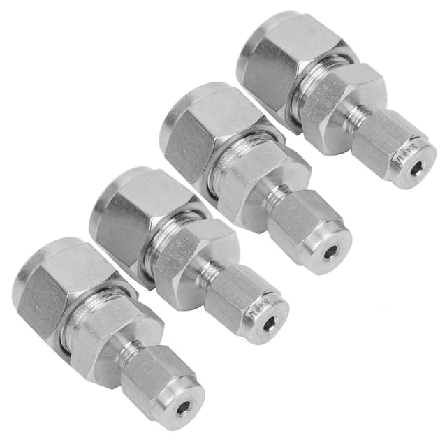4 Doppelring-reduzierstücke Aus Edelstahl 304, Gerader Doppelring-adapter, Kompressionsrohrverschraubung Ф1/8-ф1/2
