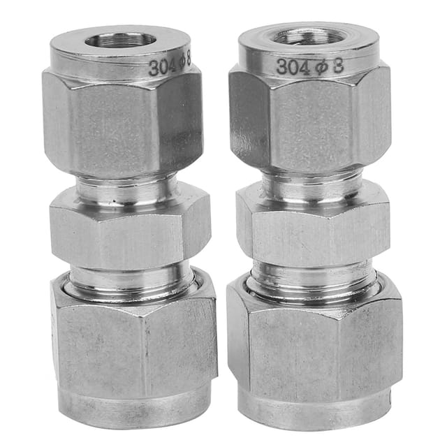 Doppelring-reduzierstücke Aus Edelstahl 304, Gerader Doppelring-adapter, Kompressionsrohrverschraubung Ф8/ф10