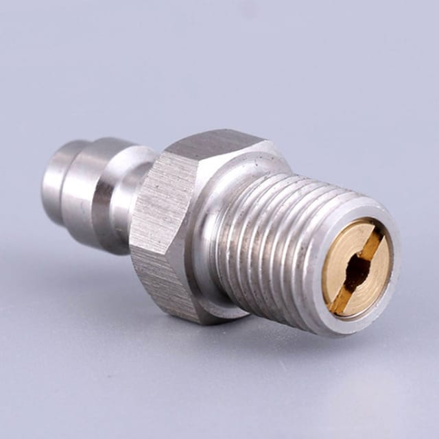 8-mm-m10/1-schnellkupplungsverschraubung Aus Edelstahl Mit Rückschlagventil Für Hochdruckluftpumpen