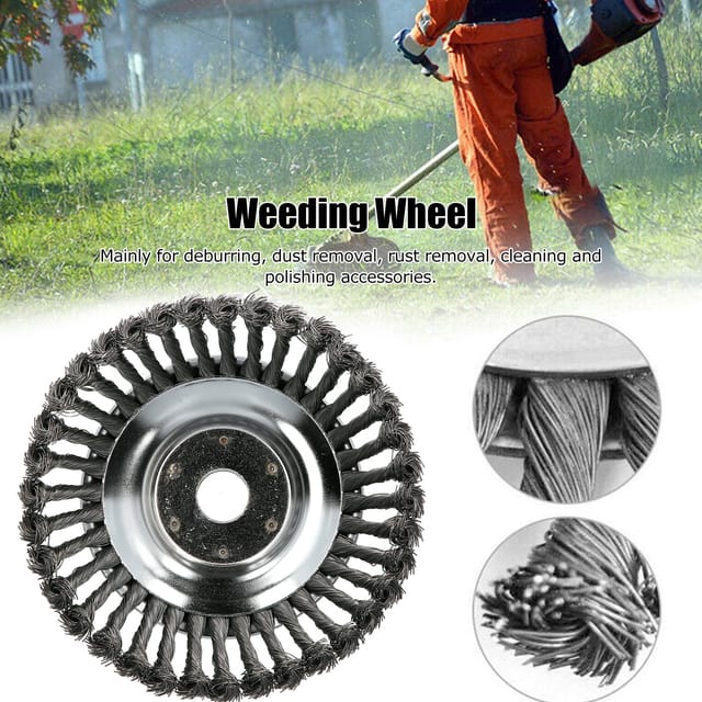 Universelle, Schalenförmige Unkrautbürste Für 20 Cm (8 Zoll) Rasenmäher, Unkrautscheibe, Gartenbürste