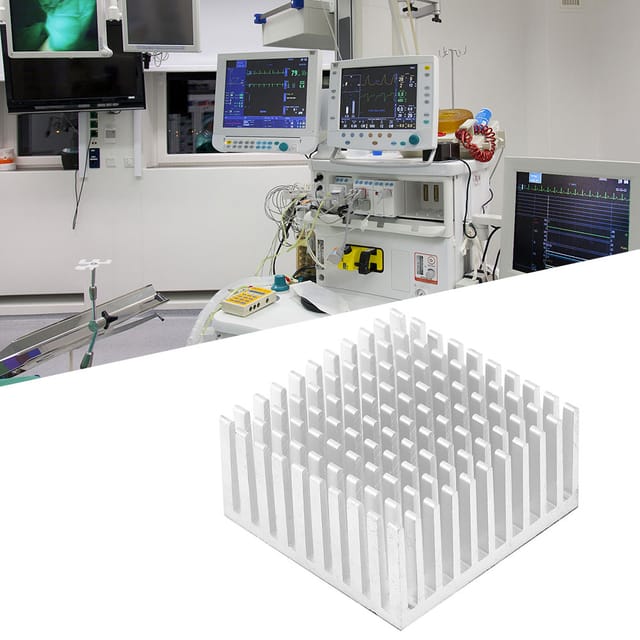 Kühlkörper Für Lüfter Aus Aluminiumprofil 40 X 20 X 40 Mm, Für Leiterplatten, Silberfarben, Erhältlich In 5er-packs.