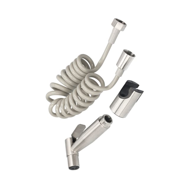 Toilet Companion Badezimmer-reinigungspistolen-set Aus Edelstahl 304, Silberfarben, 4-punkt-schnittstelle