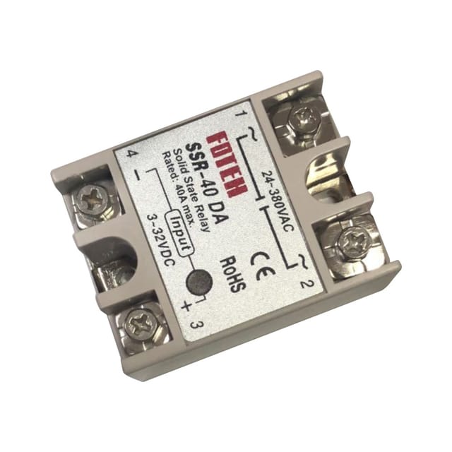 Einphasiges Halbleiterrelais Ssr-40 Da 24v-380v 40a, Gesteuert Durch 40a Gleichstrom