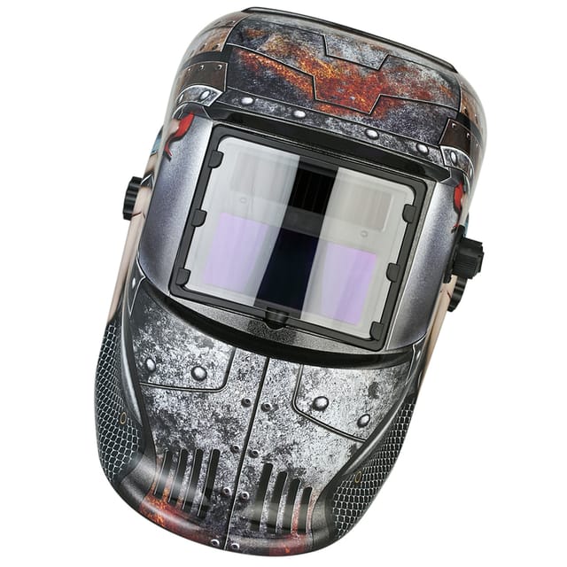 Solarbetriebener, Automatischer Schweißhelm Mit Variabler Spannung, Kopfmontierter, Lichtgesteuerter Argon-lichtbogenschweißhelm, Weiß M69