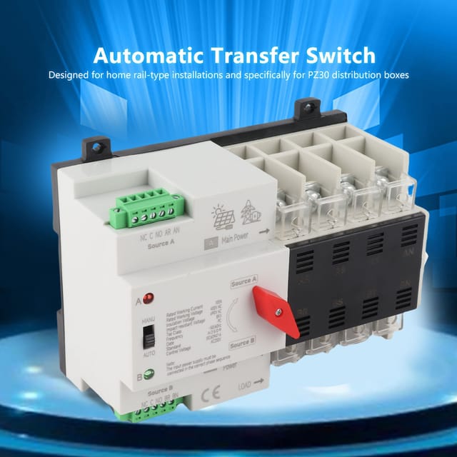 W2r-100 4p100a Automatischer Umschalter Für Doppelstromversorgung