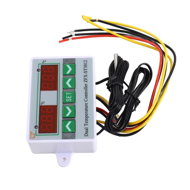 Intelligenter Mikroprozessor-temperaturregler, Temperaturreglerschalter, Elektronischer Temperaturregler Mit Zwei Temperaturstufen Und Zwei Steuerungsoptionen, 12 V