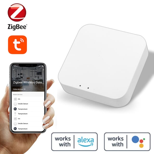 Tuya Zigbee 3.0 Wireless-gateway Für Die Hausautomation: Eine Multifunktionale Steuereinheit Für Hausautomationsgeräte, Die Mit Alexa Und Google Home Kompatibel Sind.