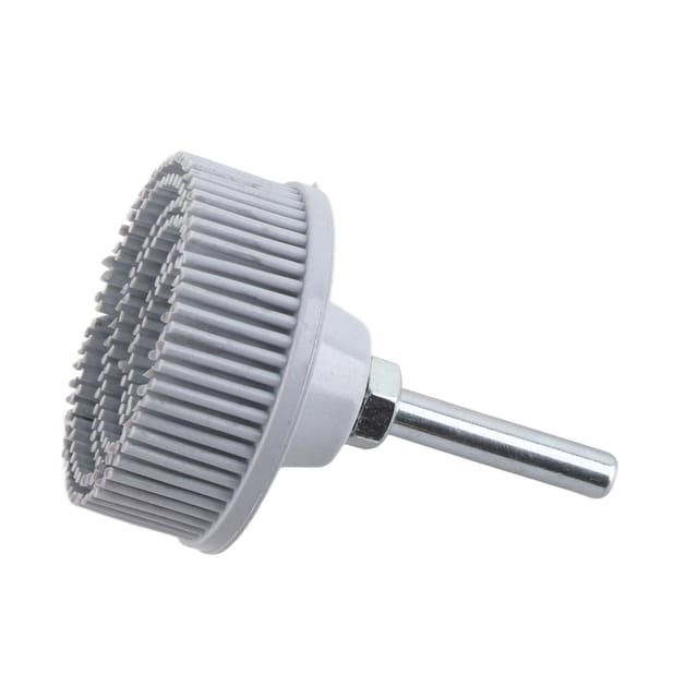 2-zoll-elektrobohrer-scheibenbürste, Diamant-schleifgummibürste, Entgratungs-, Polier- Und Schleifbürste, Weiß.