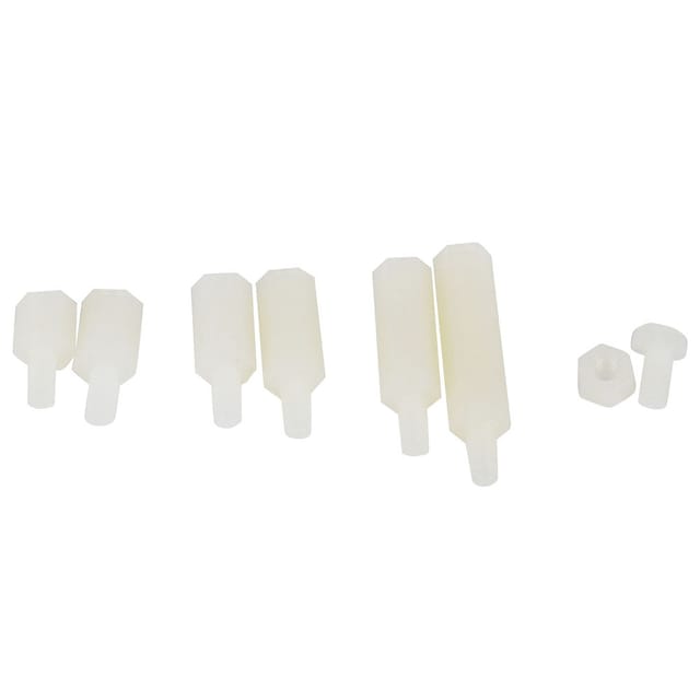 Packung Mit 180 Weißen M3-nylonschrauben, 180 Stück/karton