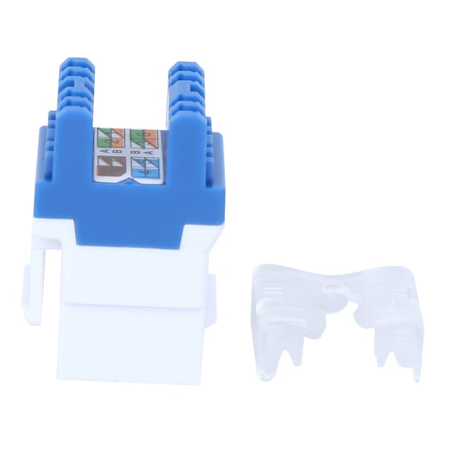 Ungeschirmtes Rj45-180°-computernetzwerkmodul, Amp5-klasse, Cat5e, Keystone-anschluss