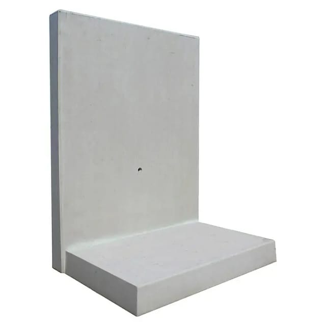 Diephaus Winkelstütze Beton grau 100 x 100 x 180 cm