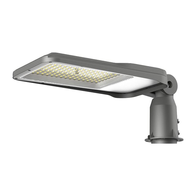 Led Straßenleuchte Außenlampe Flutlicht Spot Verstellbar Grau Ip65 L 48,8 Cm