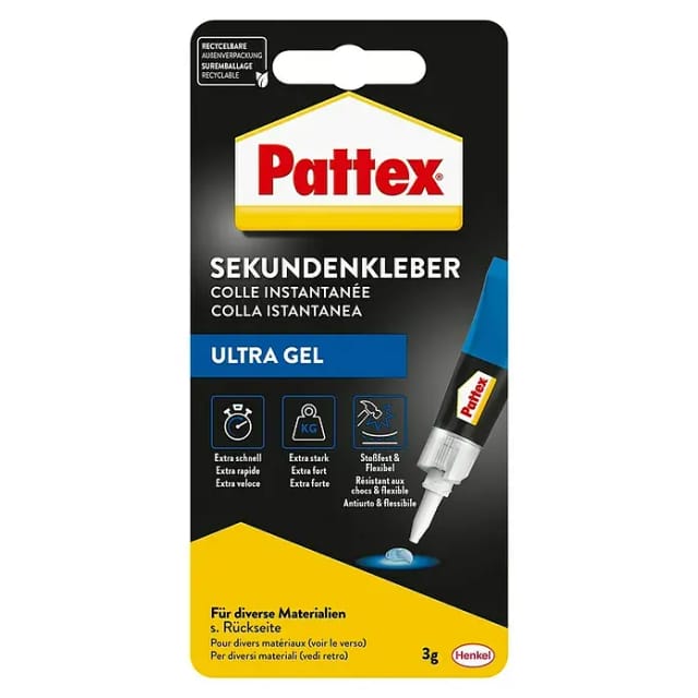Pattex Sekundenkleber 'Ultra Gel' transparent 3 g