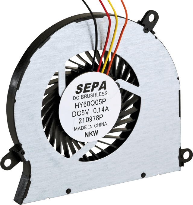 SEPA HY60Q05 - Radial-Lüfter, 61x56x5mm, 5V, 27dB, 4400U/min, Gleitlager