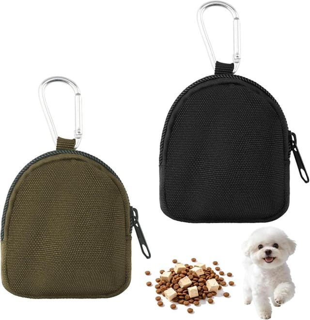 2er Set Wasserdichte Leckerli-taschen Fur Hunde, Training Und Spaziergang, Praktische Gassi-tasche