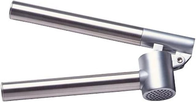 Knoblauchpresse Edelstahl Silber 16 X 5 X 3 Cm, Robust Leicht Zu Reinigen Schneller Versand
