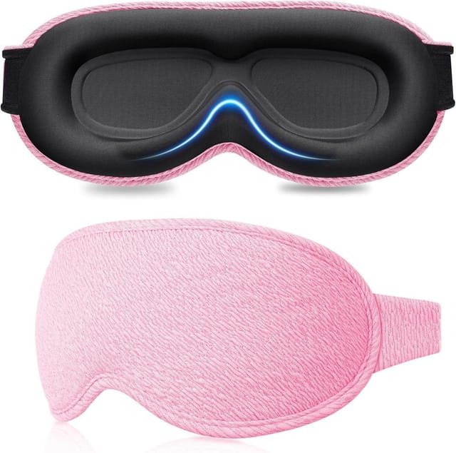 Schlafmaske Lichtundurchlaessig Maenner Frauen, Null-druck 3d-design, Schlaf Reise Leicht Bequem Weich
