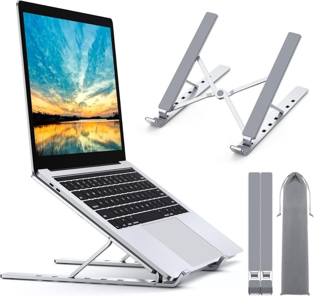 Laptop Ständer Verstellbar 5 Stufen, Tragbar Ergonomisch Klappbar Für Täglichen Gebrauch