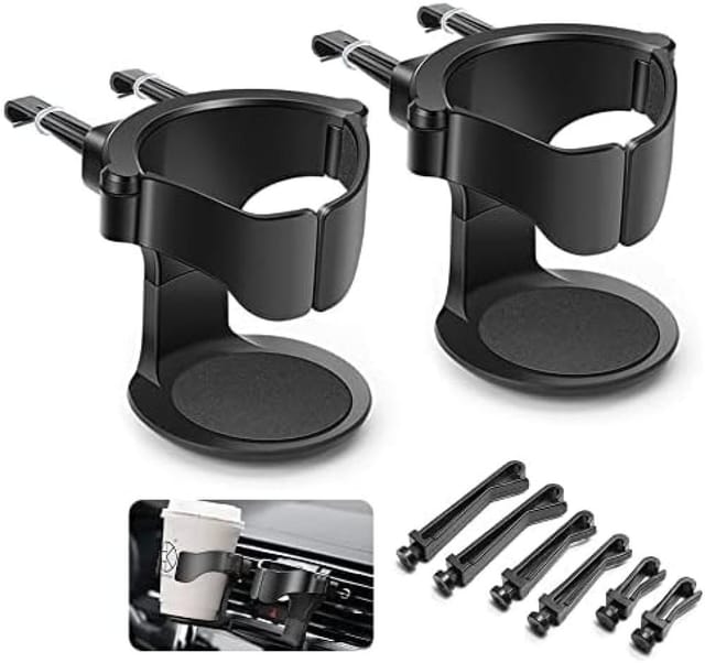 2er Pack Auto-becherhalter, Lueftungsgitter, Getraenkehalter Getraenk Auto Universal Clip Praktisch