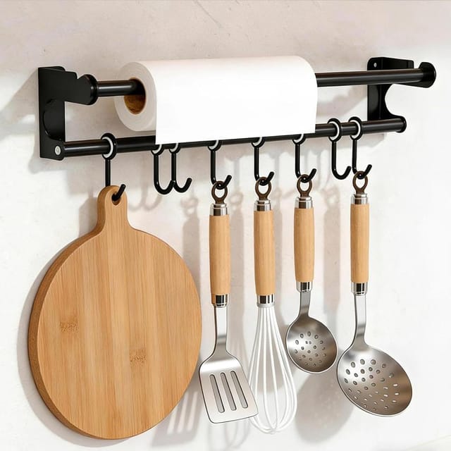 Utensilien Hängestange 40 Cm, Multifunktionaler Küchenhaken Für Besteck Perfekt Für Reisen