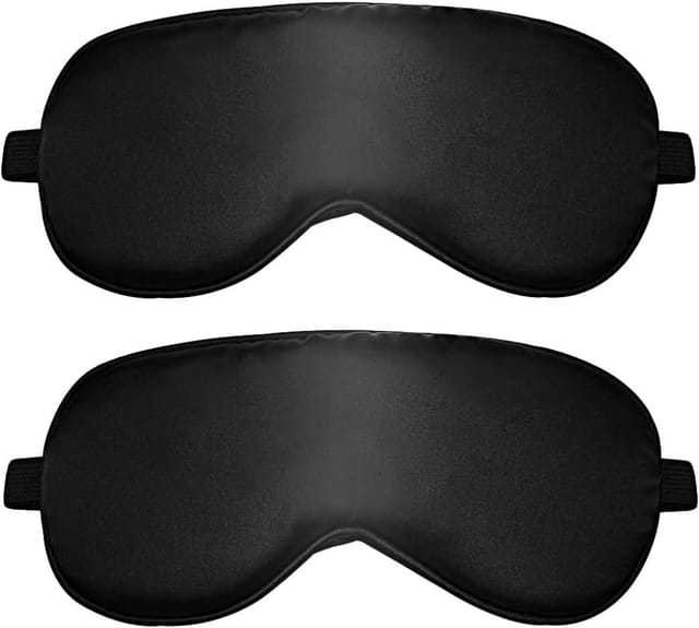 Seiden-schlafmaske Ultraweich, Augenbinde Schlaf Reise, Lichtundurchlaessig Set Bequem Verstellbar Elegant