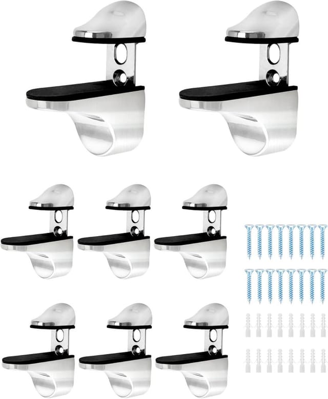 Glas-klemmen Verstellbar Zinklegierung, Holz-glas-regal 3 Bis 20 Mm, Befestigung Clip Moebel Transparent