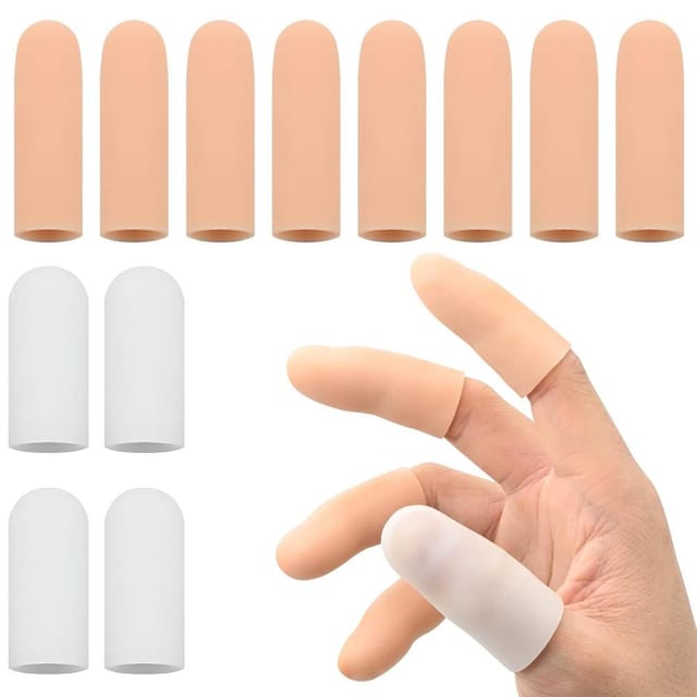 12er Pack Fingerschutz Gel, Silikon-fingerlinge Fingerhuellen, Mobile-gaming Ausloeser Bildschirm Rutschfest