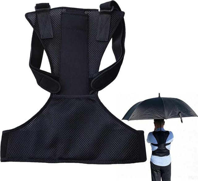 Freihandiger Regenschirmhalter Mit Gurt, Tragbarer Regen-schirmhalter, Bequeme Befestigung Fur Wandern