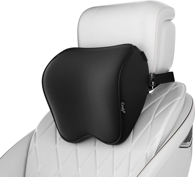 2er Pack Nackenkissen Auto, Memory Foam Form, Kopfstütze Bequem Lange Familienfahrt