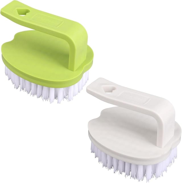 2er Pack Gemuesebuersten 5 Cm Pp, Steife Borsten Griff, Obst Gemuese Reinigung Kueche Waschen Praktisch