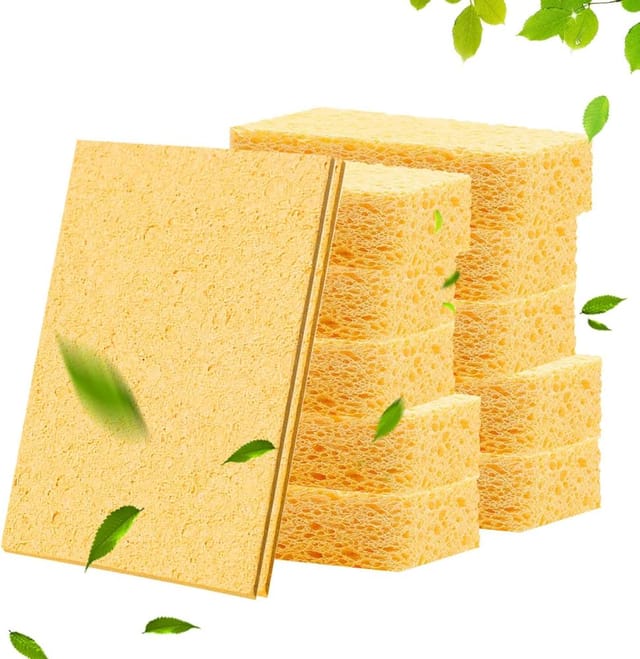 Waschbare Geschirrschwämme, Komprimierter Naturschwamm, Ökologische Reinigung Küche Spüle