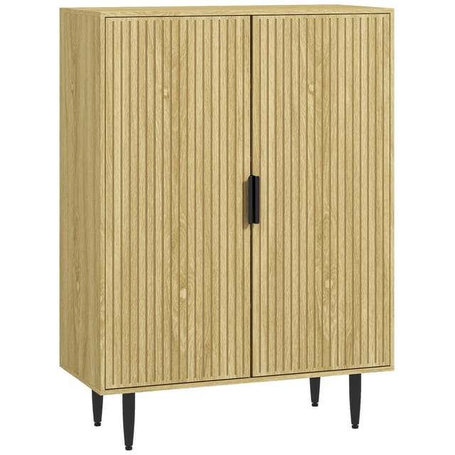 Schuhschrank 15 Paare 5 Ebenen 80x38x110 Cm Eiche Optik Schuhregal Mit Metallbeinen Schuhe