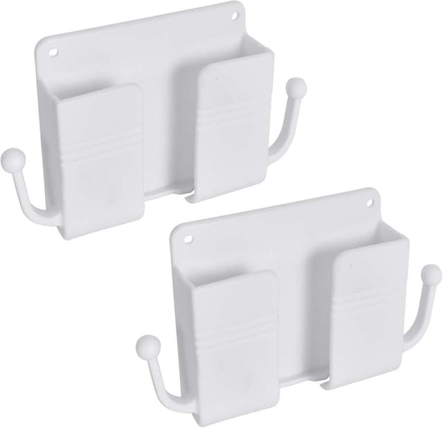 2 Helle Abs Wandhalter Für Fernbedienung, Mit Empfangsöffnung, Büro Organisation, Selbstklebende Befestigung