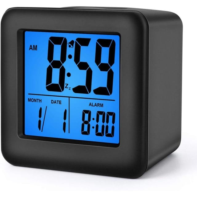 Einfacher Digitaler Reisewecker, Snooze Progressiver Alarm, Kompakte Größe Nachttisch Auto Büro
