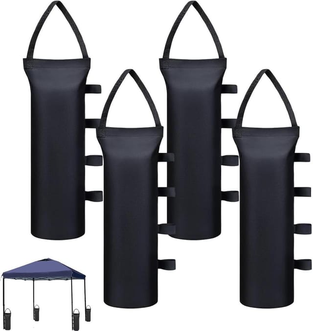 4er Set Sacke 40 Kg, Standgewicht Fur Gartenschirm Pavillon Und Zelt, Verstellbarer Gurt