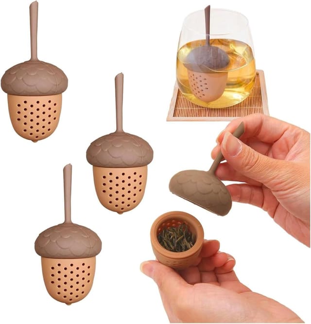 3er Set Teefilter Aus Edelstahl Fur Losen Tee, Teekugeln, Feines Wiederverwendbares Teesieb